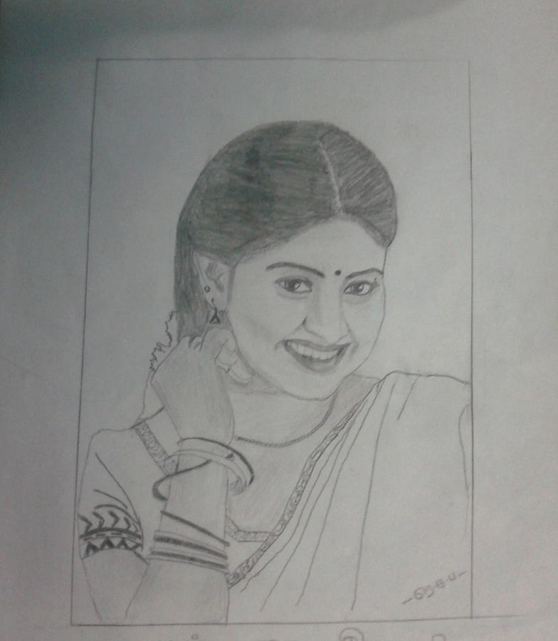 Sneha Drawing By Saravana Pandy