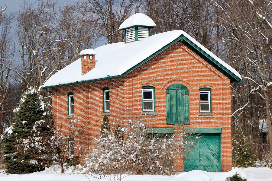 Snow Barn - Front Photograph by RobLew Photography