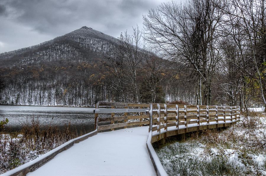 Snow Covered Pathway Photograph by Steve Hurt