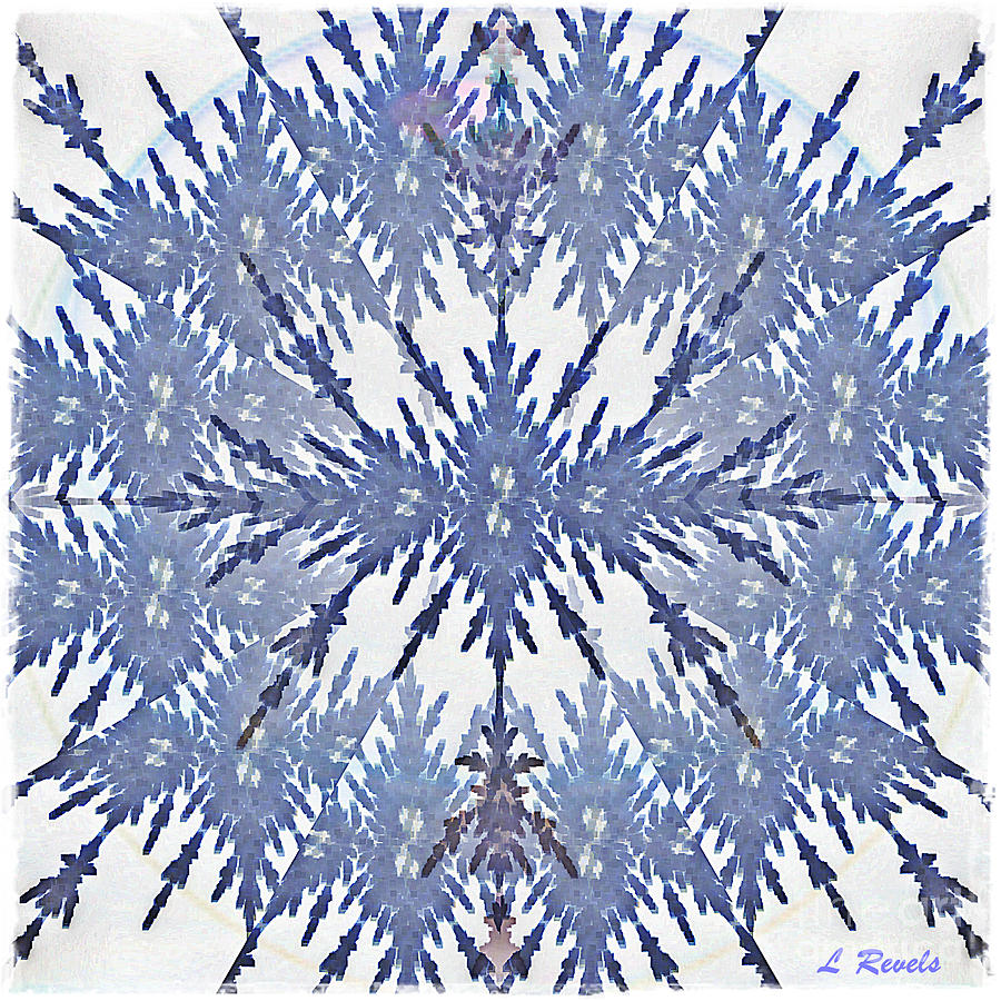 Snow Flake Digital Art by Leslie Revels