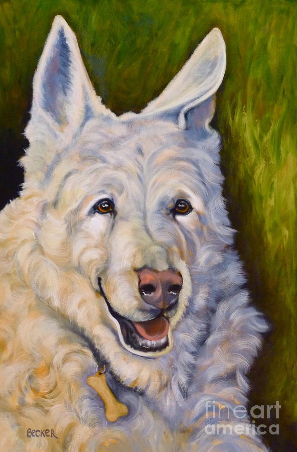 Snow Shepherd Painting by Susan A Becker
