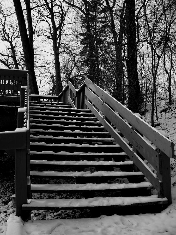 Snow Stairs Photograph by Corinne Elizabeth Cowherd
