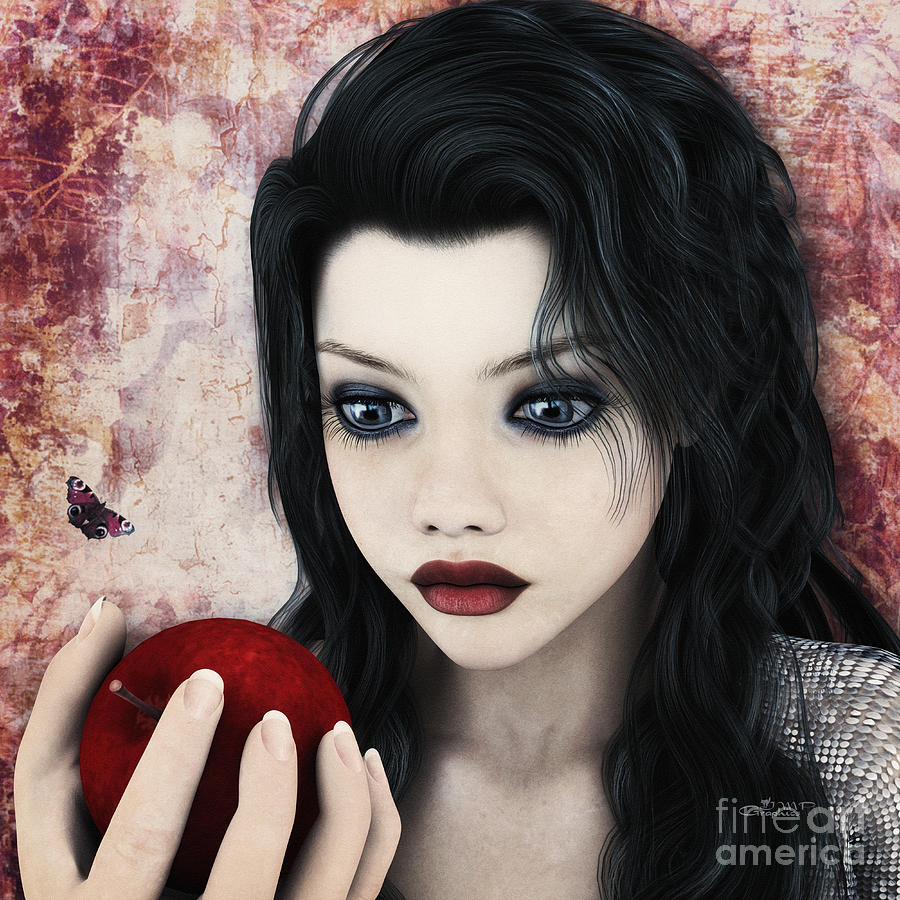 Snow White Digital Art by Jutta Maria Pusl