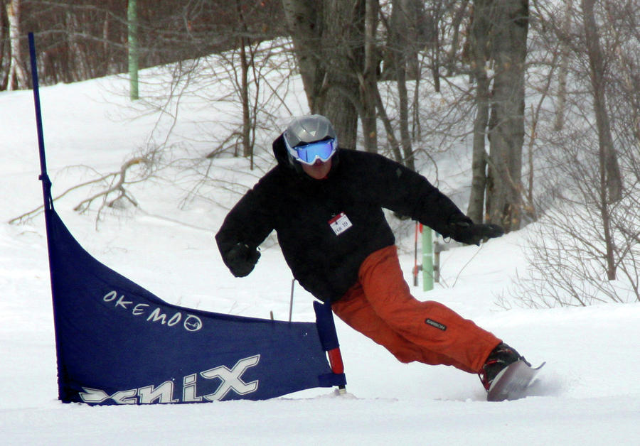 Snowboard Racing Photograph by Pat Moore