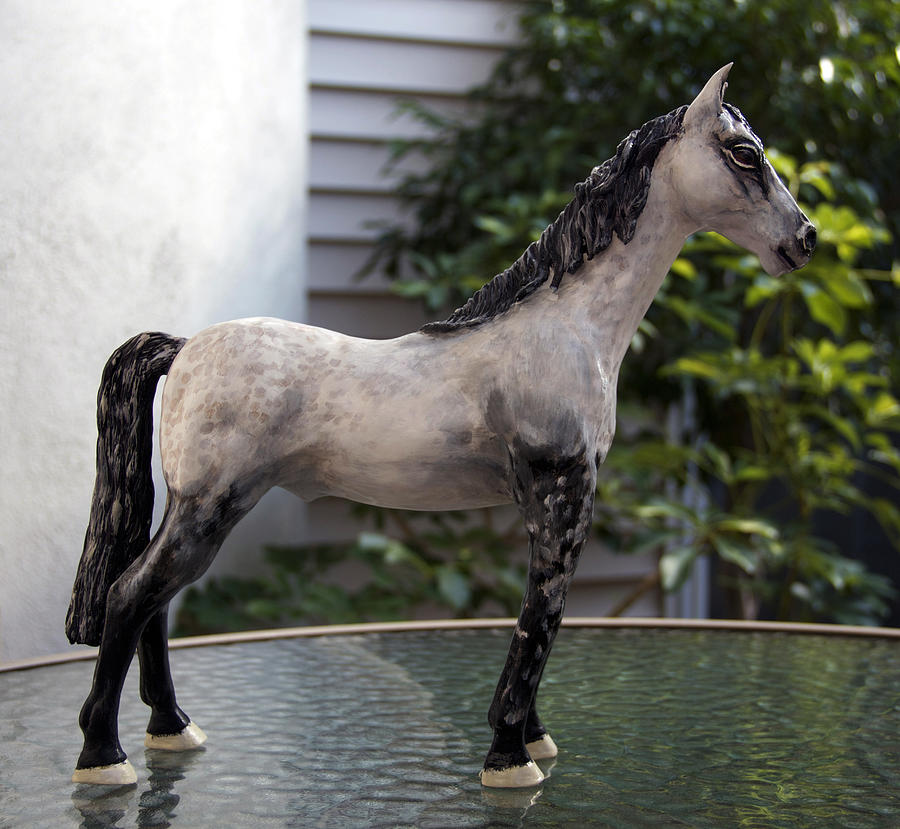 Horse Sculpture - Snowflake by Yelena Rubin