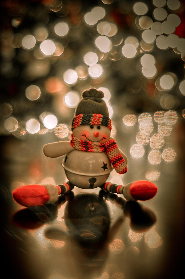 Snowman Christmas Ornament Photograph by Kelly Wade