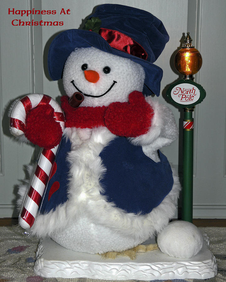 Snowman Decoration Photograph by Sally Weigand