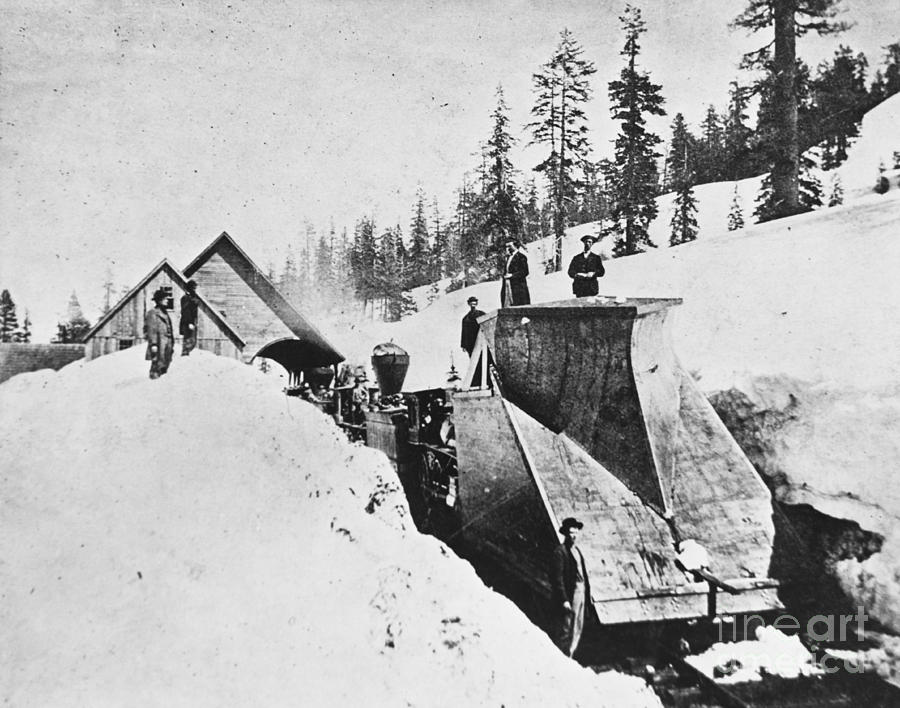 Snowplow, 1867 Photograph by Omikron