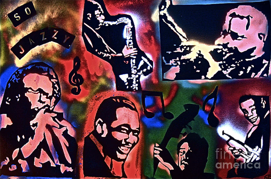 John Coltrane Painting - So So Jazzy by Tony B Conscious