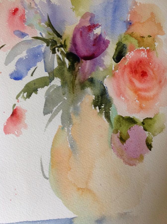 Soft Roses Painting by Sandra Strohschein