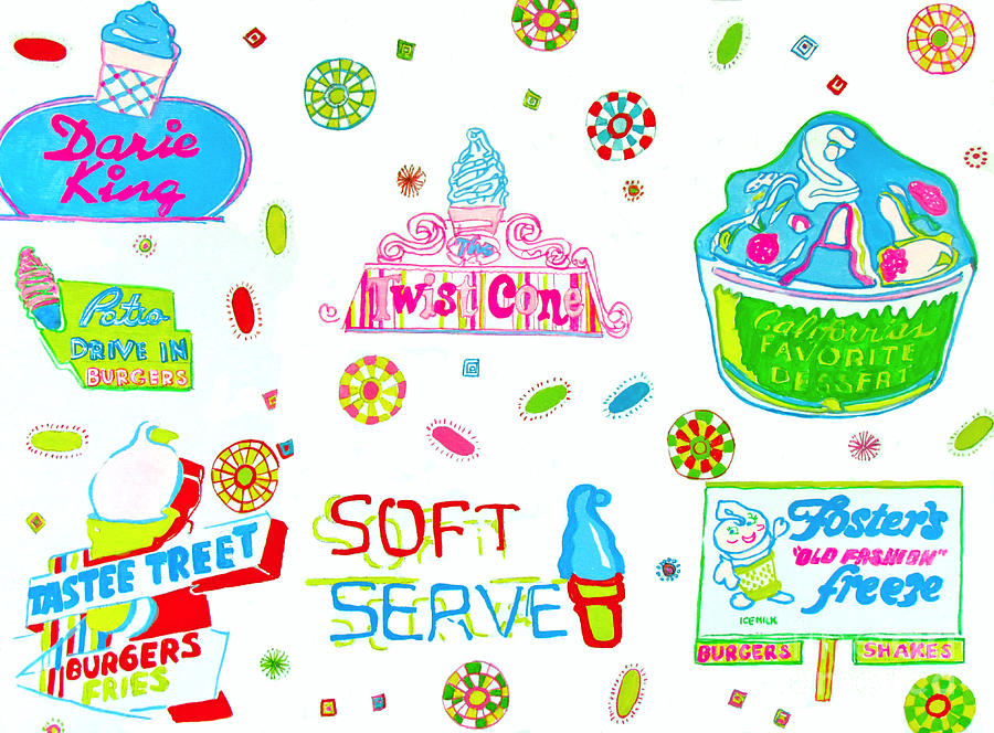 Soft Serve Painting by Beth Saffer