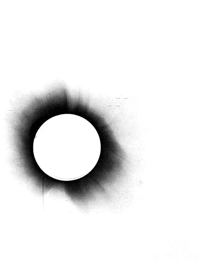 Solar Eclipse, 1919, Negative Image Photograph by Science Source