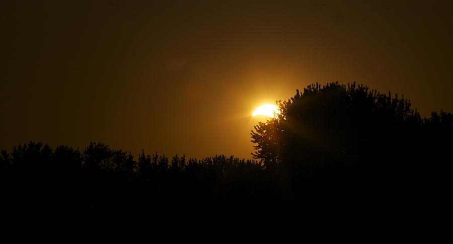 Solar Eclipse Sunset Photograph by Kate Purdy