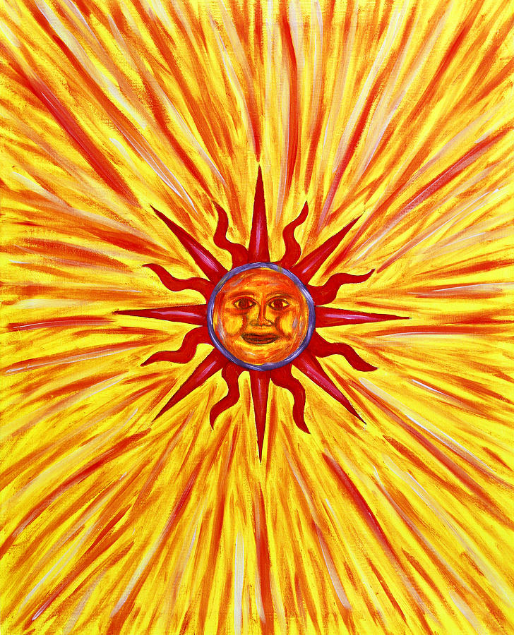 Oil Painting - Solar Flare by Tessa Hunt-Woodland Oil Painting - Solar Flare by Tessa Hunt-Woodland