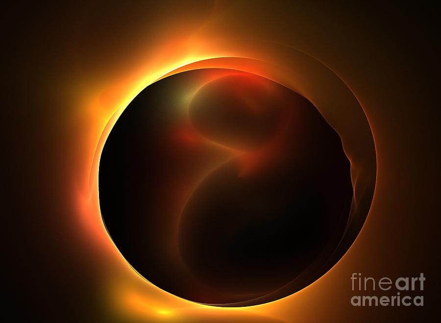 Abstract Digital Art - Solar Horizon by Kim Sy Ok