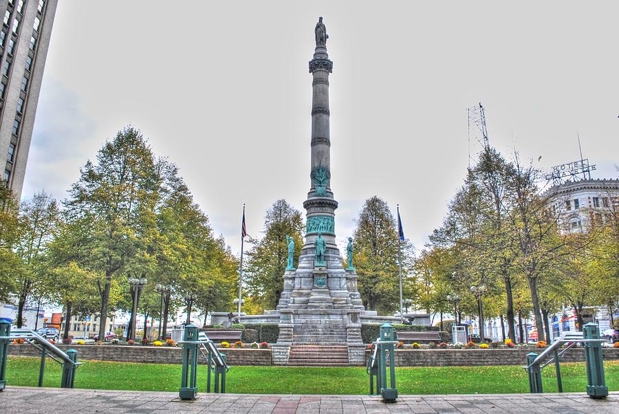 Soldiers And Sailors Monument In Lafayette Square Photograph