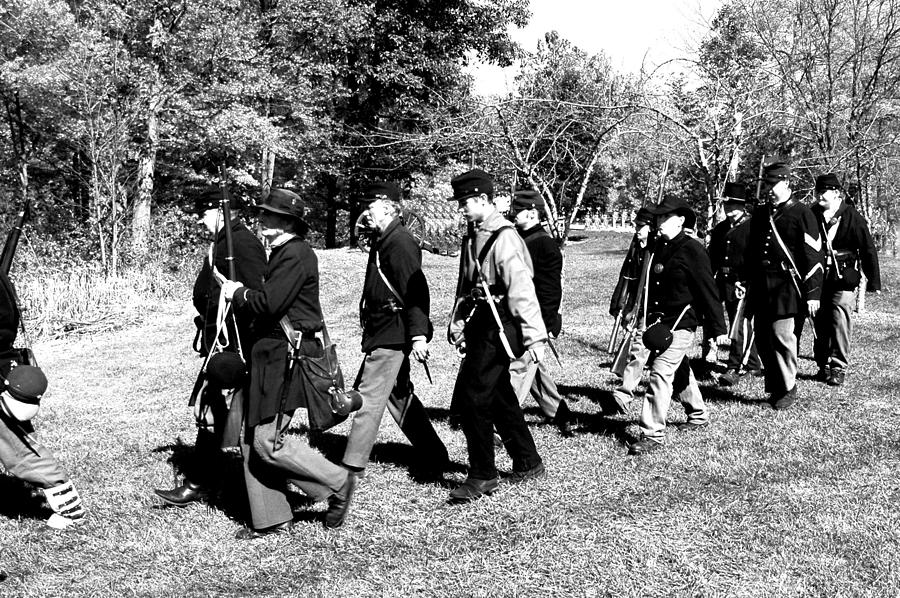 Soldiers March Black and White Photograph by LeeAnn McLaneGoetz McLaneGoetzStudioLLCcom
