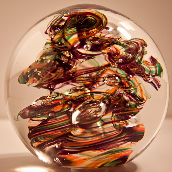 Solid Glass Sculpture R9 Glass Art by David Patterson