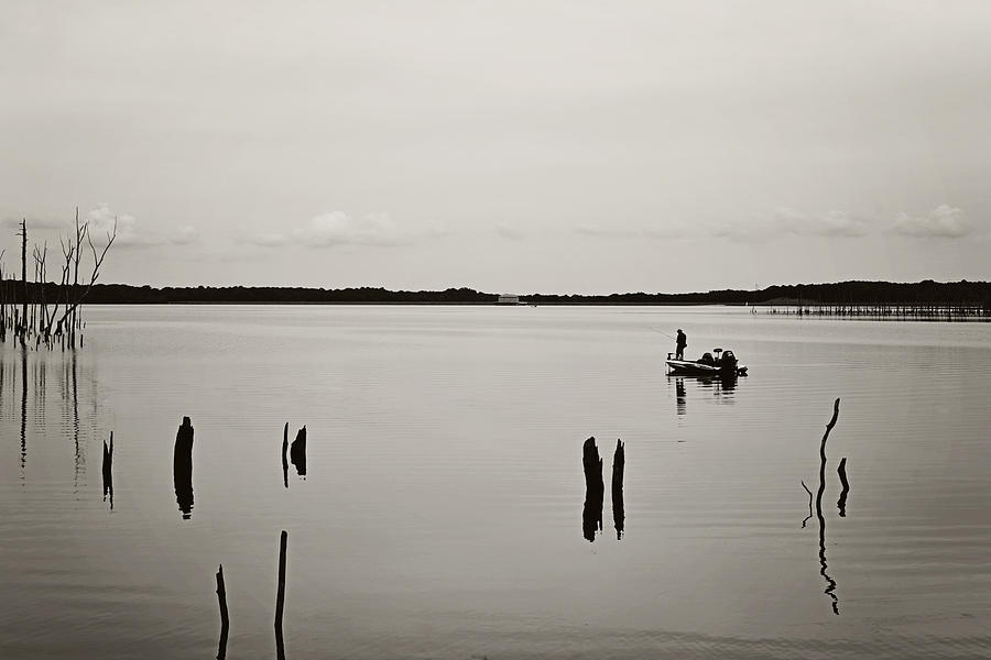 Solitude Fishing Manasquan Reservoir Photograph by Terry DeLuco