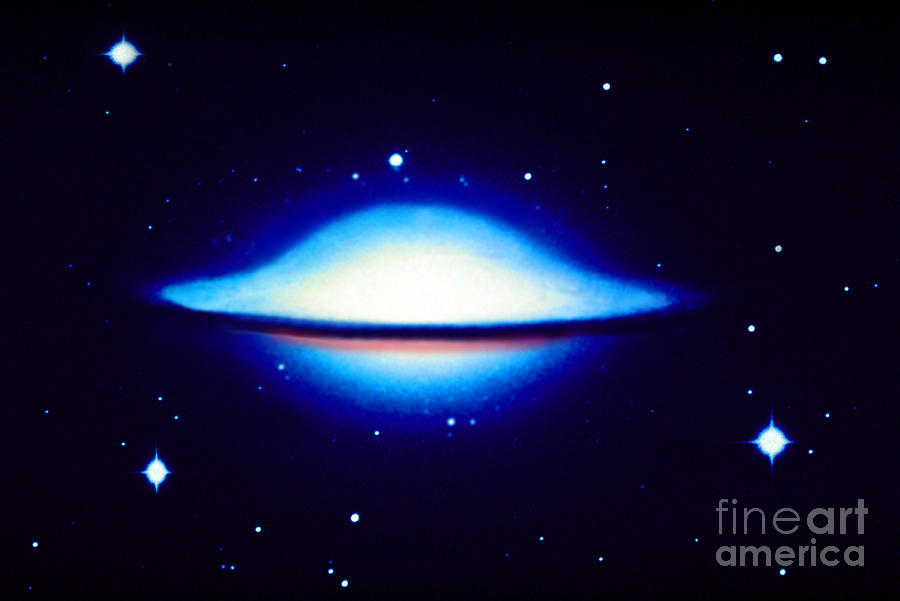 Sombrero Galaxy Photograph - Sombrero Galaxy by Science Source