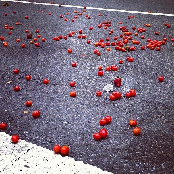 someone Has Hidden Strawberries Among Photograph by Deirdre Mars