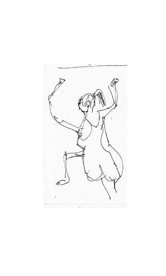 Dance Drawing - Somersault by Samuel Zylstra