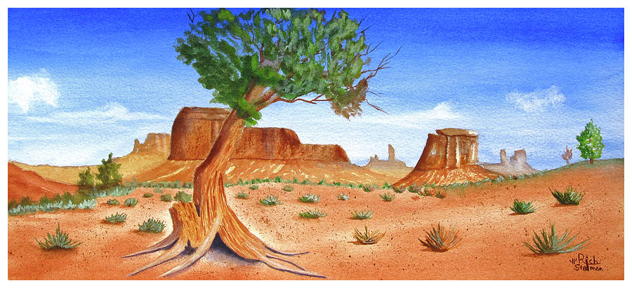 Somewhere in the Southwest Painting by Richard Stedman