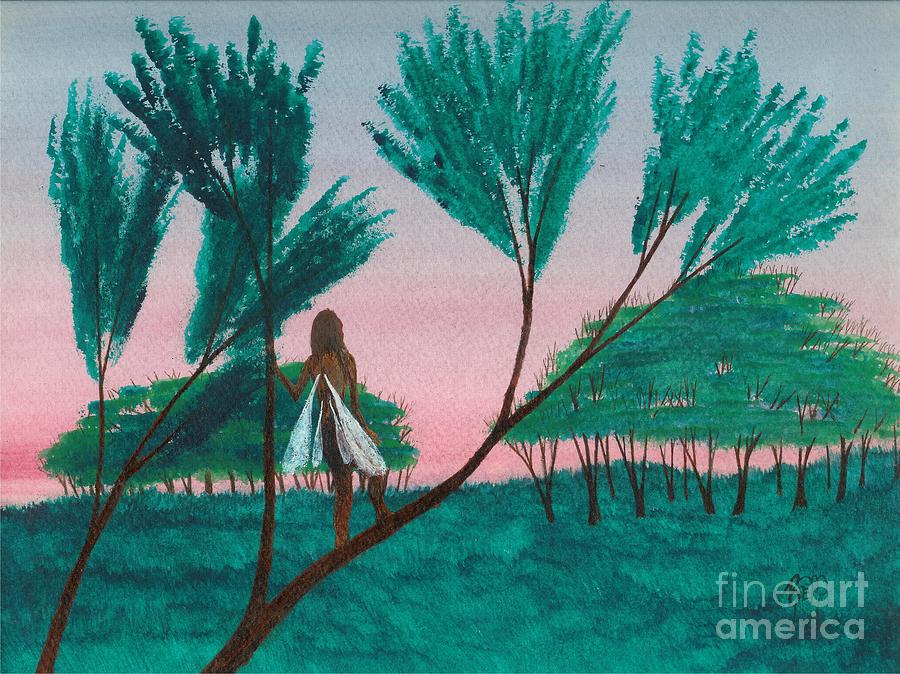 Watercolor Painting - Soon... A Sunrise... by Robert Meszaros
