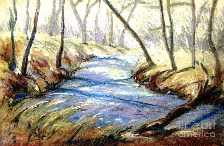 Sope Creek Pastel by Gretchen Allen