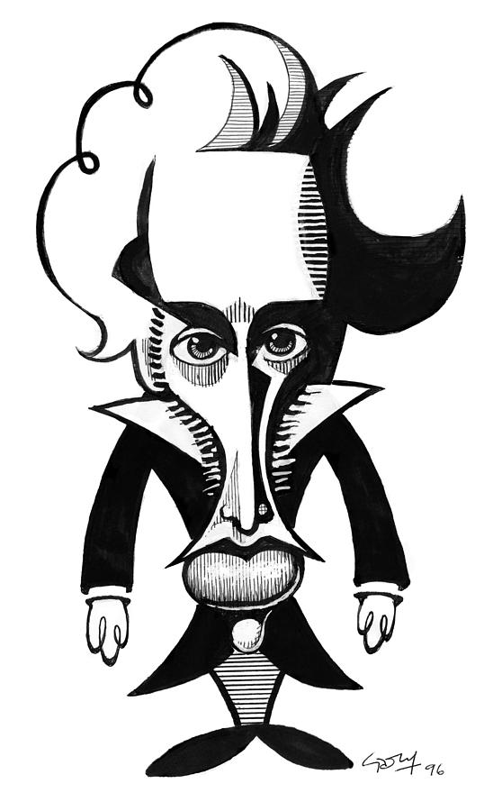 Soren Kierkegaarde, Caricature by Gary Brown