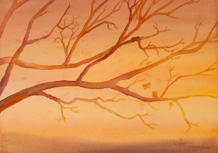Fall Painting - Soul Departure Watercolor Painting by Michelle Constantine