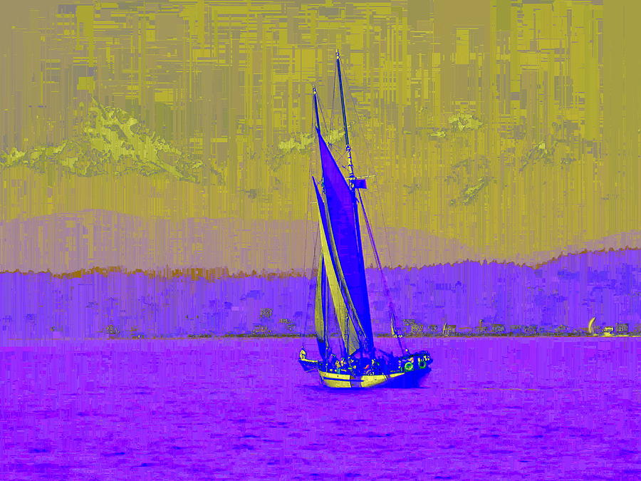 Tim Allen Digital Art - Sound Sailin 7 by Tim Allen