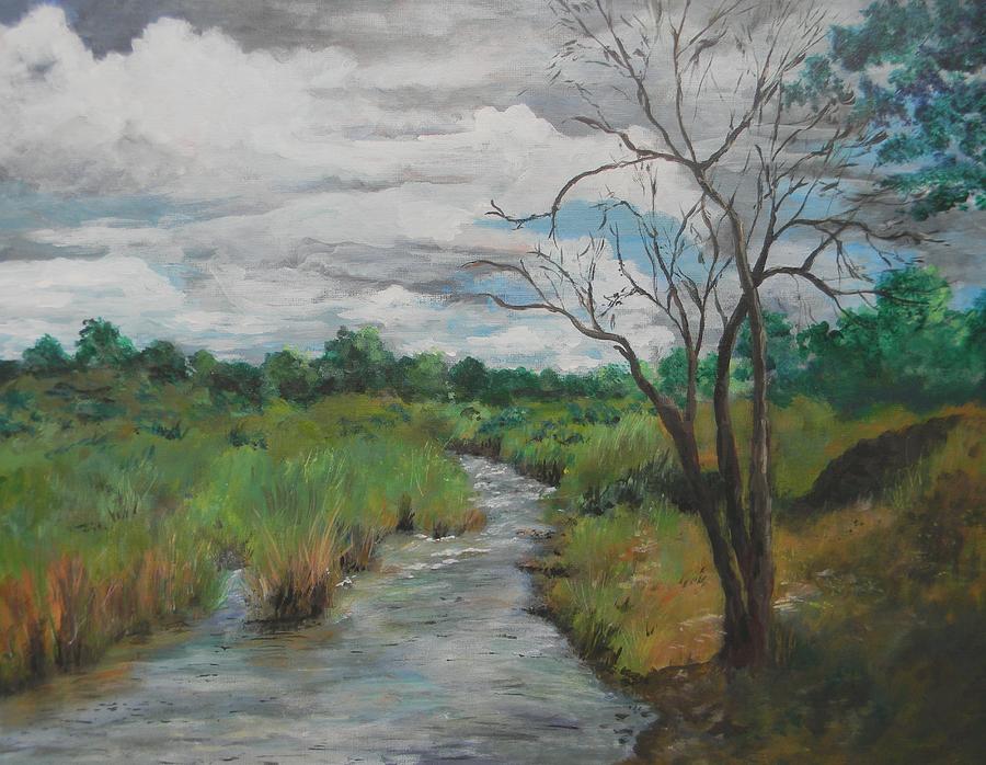 South African River Painting By Rita Eddy