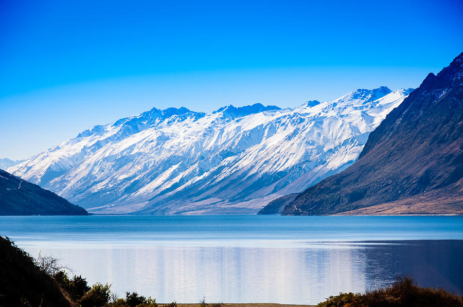 New Zealand Photograph - South Island Lake Wanaka New Zealand by John White