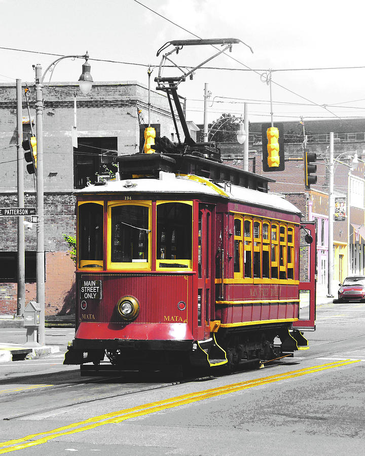 South Main Street Trolley Digital Art by Lizi Beard-Ward