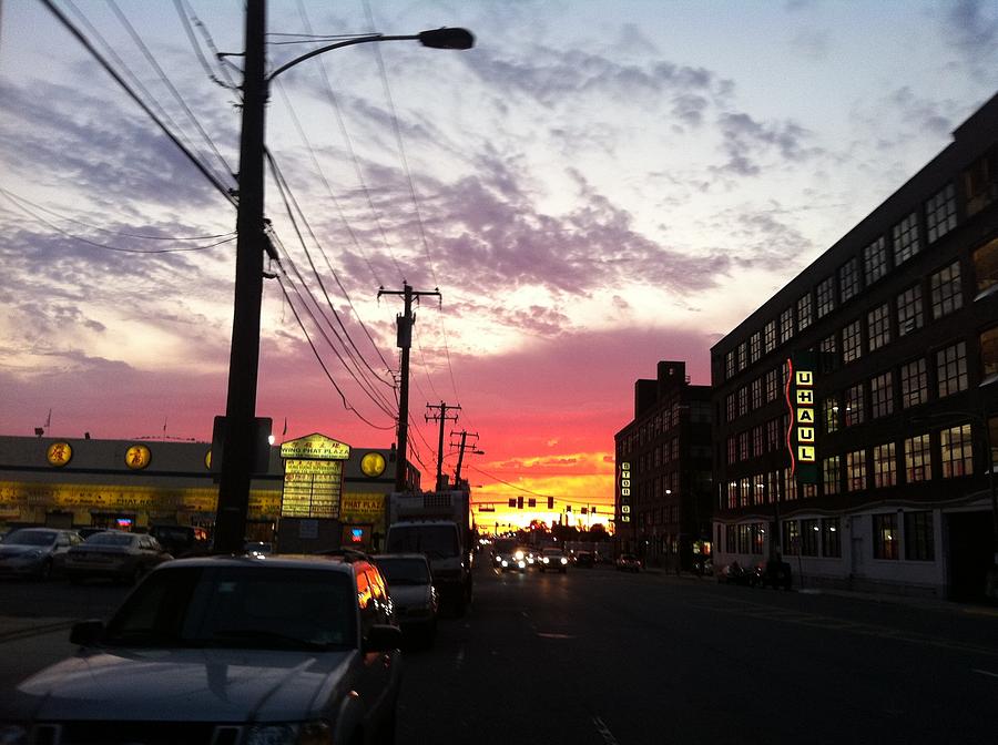 Sunset Photograph - South Philly Sunset by J D