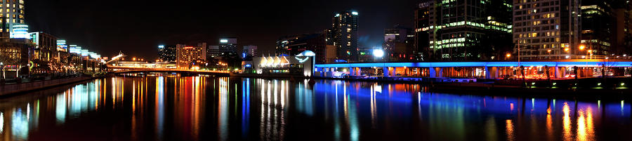Southbank by night Photograph by Andrew Dickman