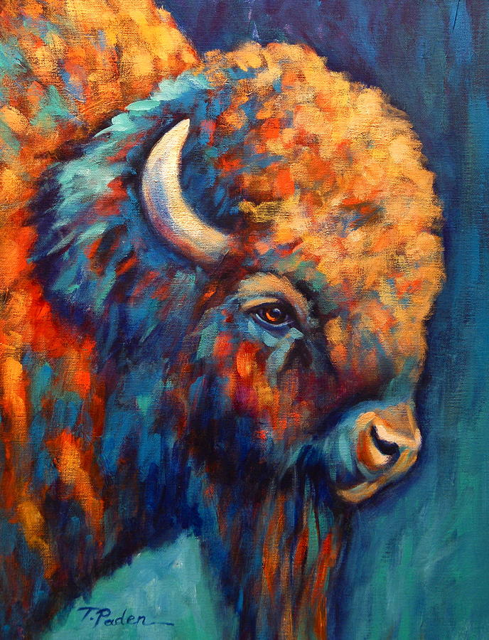 Southwest Bison Painting - Southwest Bison Fine Art Print