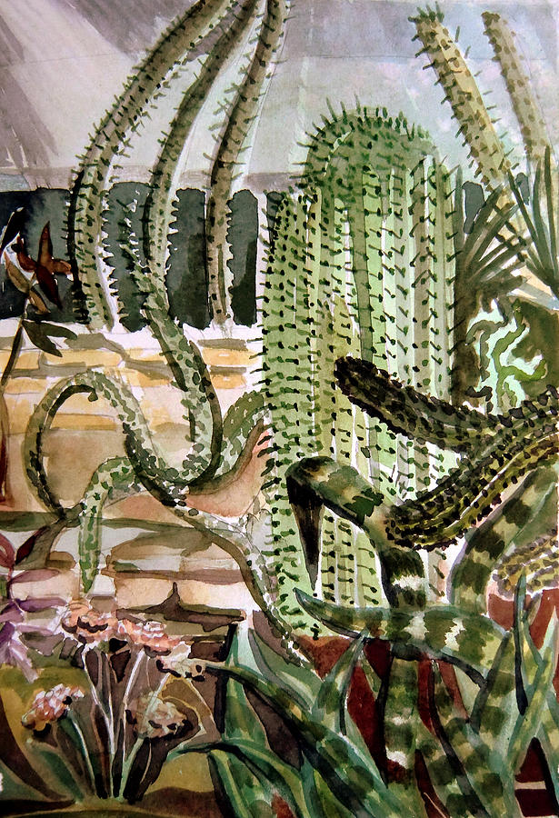 Santa Fe Painting - Southwest Garden by Mindy Newman