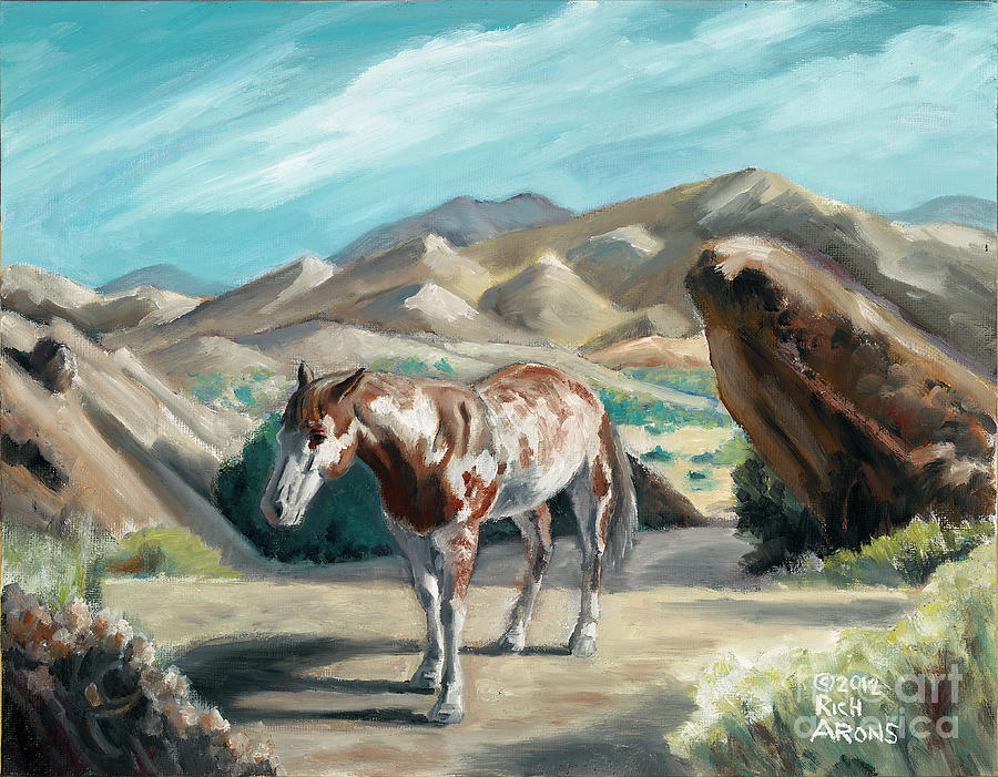 Horse Painting - Southwest Stroll by Rich Arons