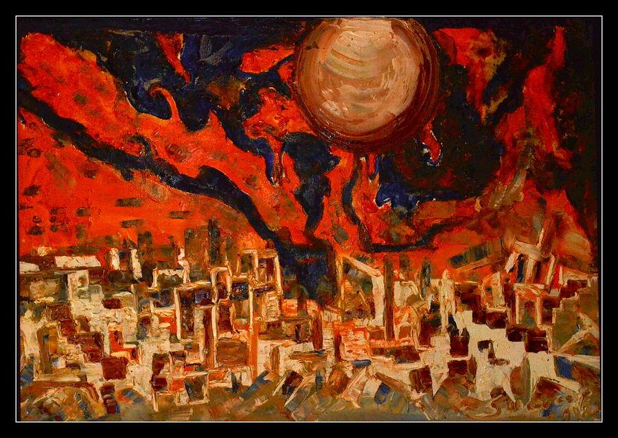 Space Abstraction-3 Painting by Anand Swaroop Manchiraju