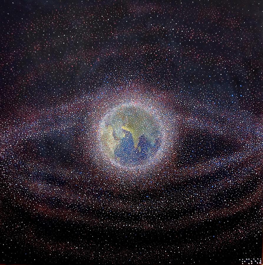 Space Debris Painting by Alizey Khan - Fine Art America