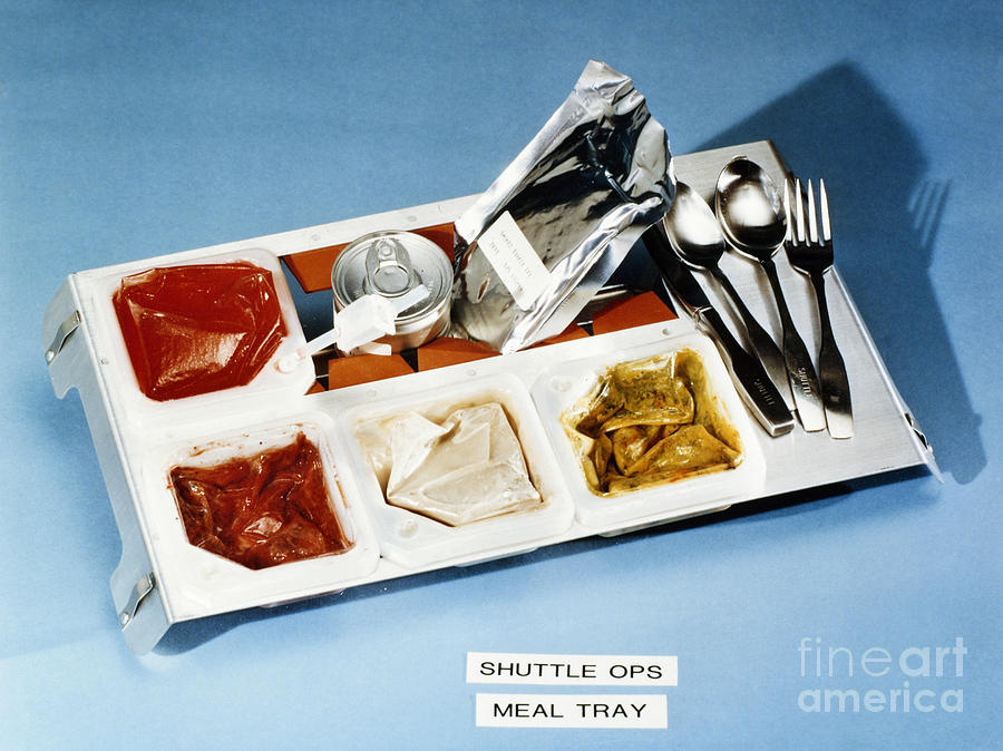 Space: Food Tray, 1982 Photograph by Granger