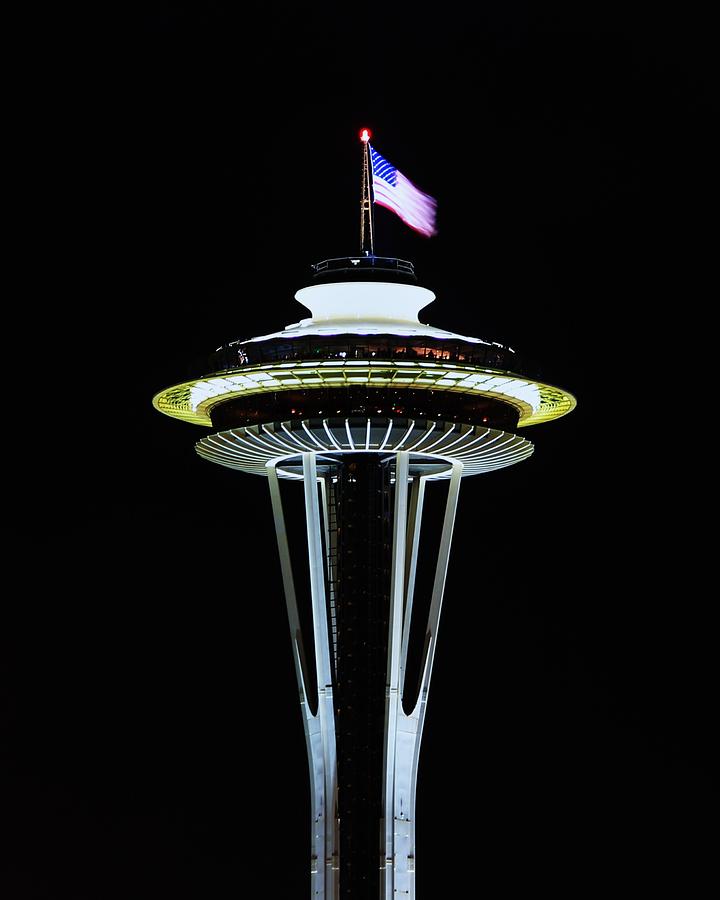 Seattle Photograph - Space Needle America by Benjamin Yeager