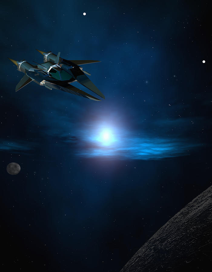 Space Digital Art - Space Rider by Robert aka Bobby Ray Howle Space Digital Art - Space Rider by Robert aka Bobby Ray Howle