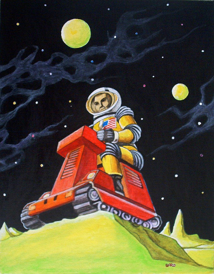 Spaceman Painting by George Bryan Ward - Pixels