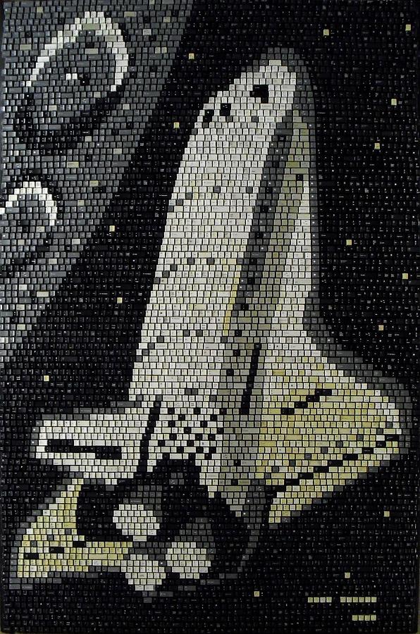 Space Shuttle Final Mission Mixed Media by Doug Powell