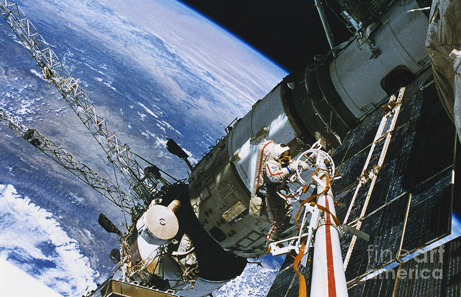 Spacewalk Photograph by Science Source