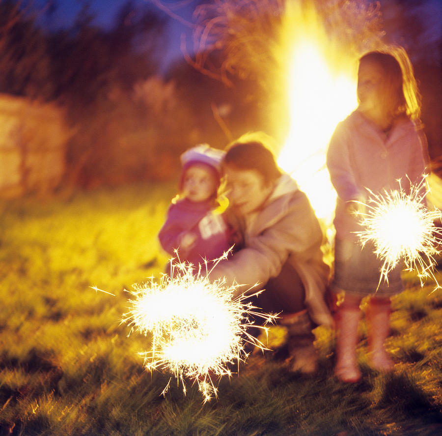 Sparkler Photograph - Sparklers by Ian Boddy