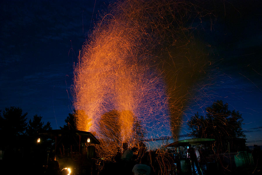 Sparks and Smoke Photograph by Mark Dodd